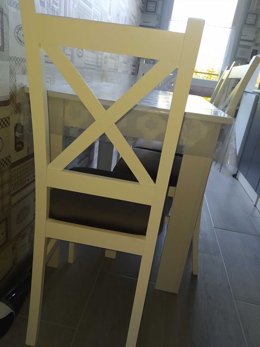 Komplet stół krzesła prostokątny 110x70