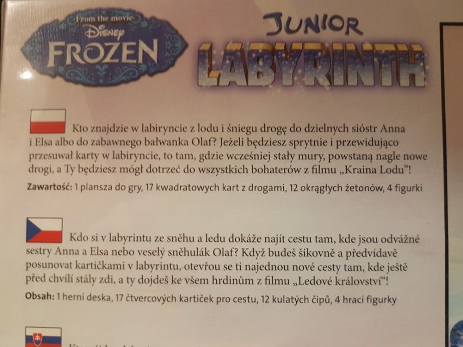 Frozen Labyrinth Junior Gra planszowa Ravensburger