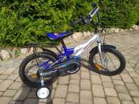 Rower dziecięcy Mexller BMX koła 16" niebiesko - srebrny + kask