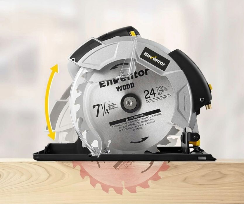 Piła tarczowa z prowadnicą laserową