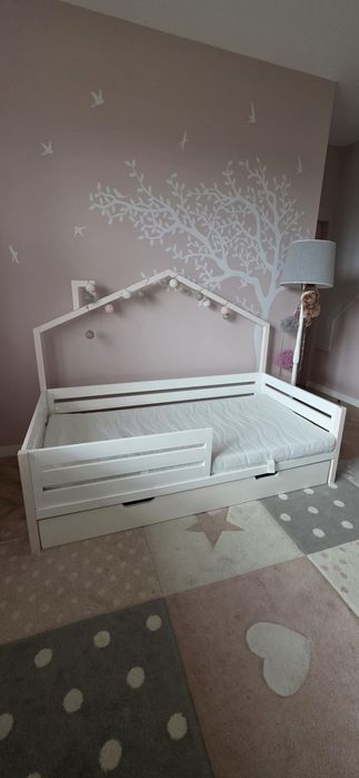 Łóżko domek bliźniaki pod 2 materace 90x180 DO ODBIORU W GRUDNIU