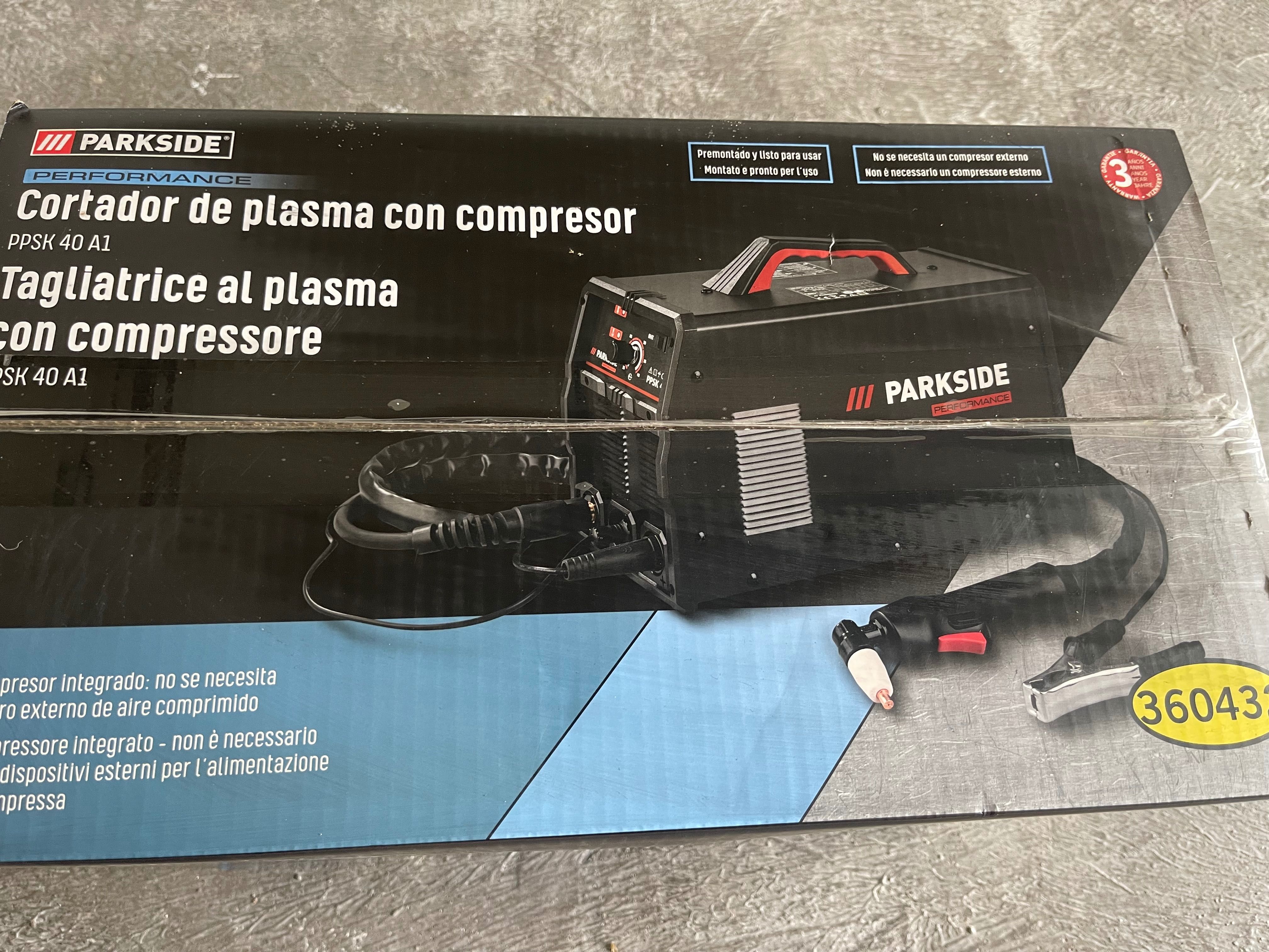 Cortador plasma com compressor