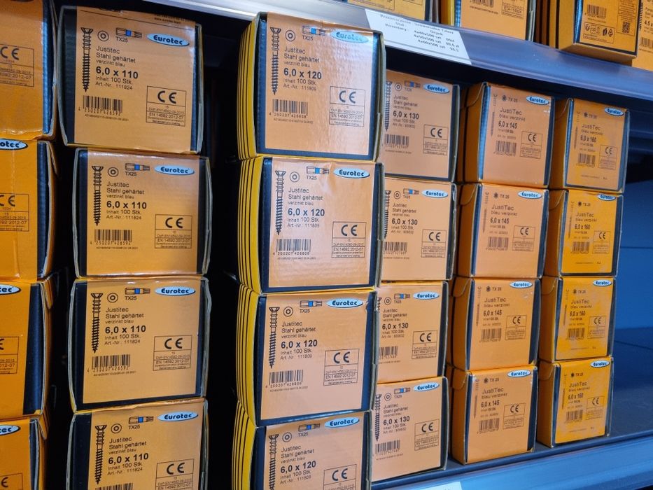 Wkręty Regulacyjne do łat  Eurotec