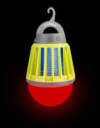 Акумуляторна лампа для знищення комарів LED світильник 2в1 Kilnex+Red