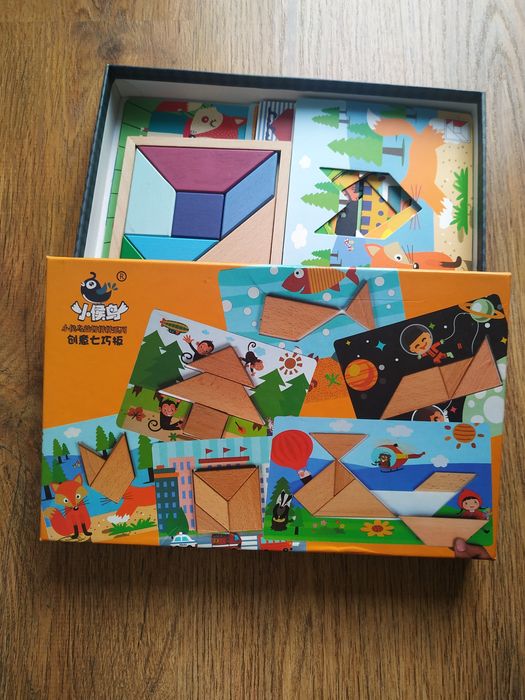 Деревянные развивающие игрушки, мозаика