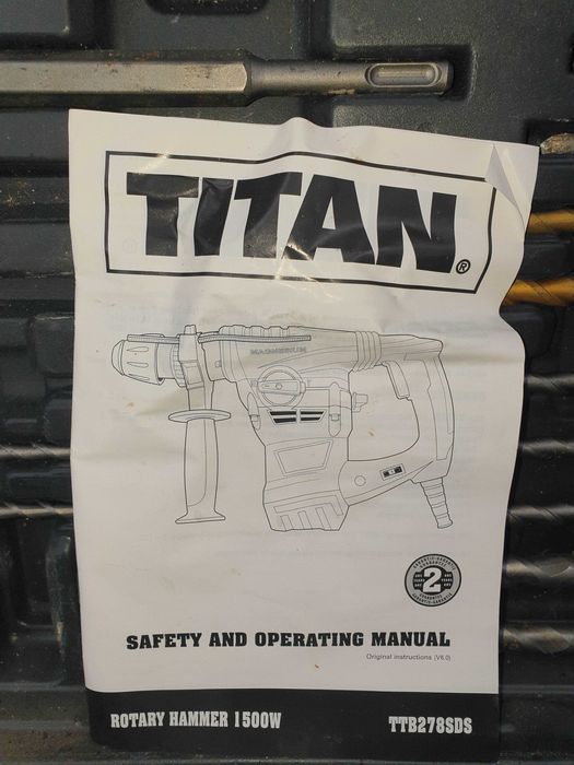 Młot udarowo-obrotowy Titan TTB278SDS