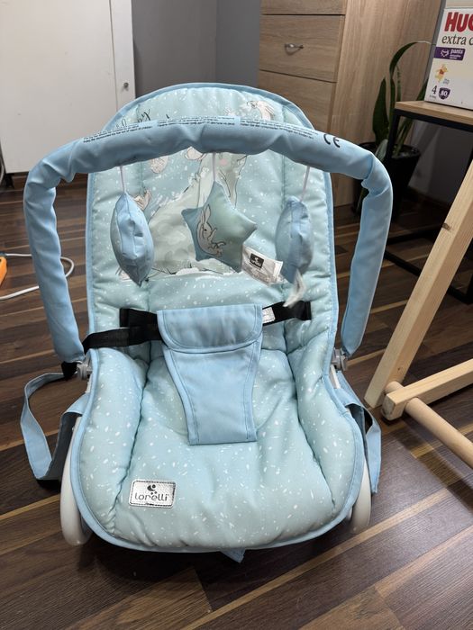 Продам дитячий шезлонг Lorelli Rock Star Tender Blue Fun