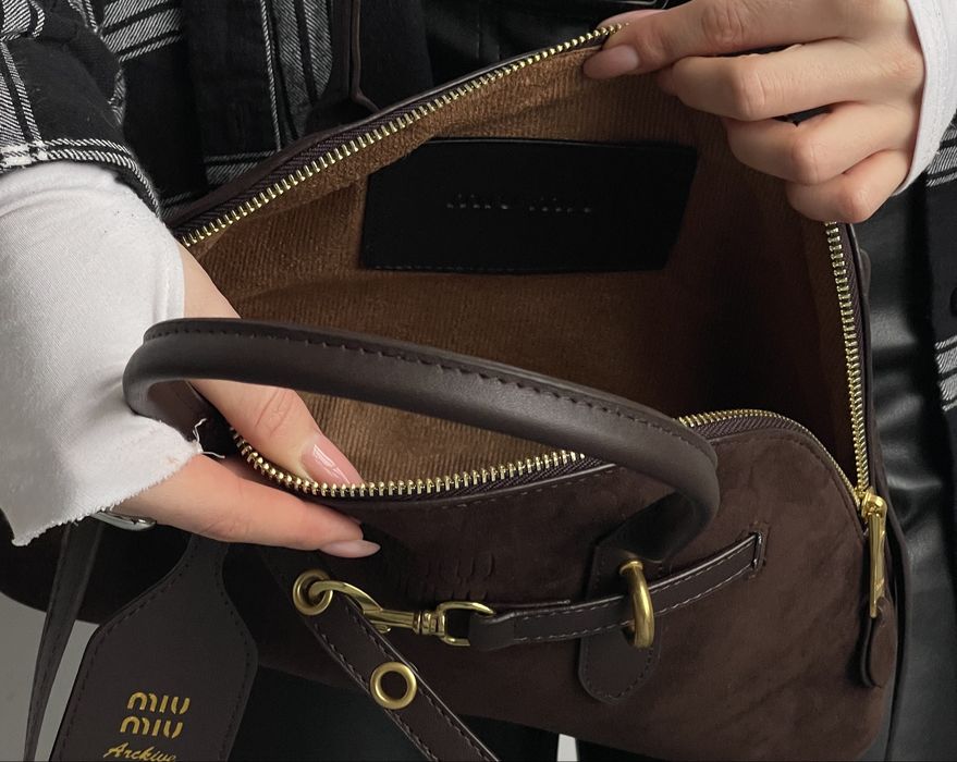 Сумка mіu mіu замшева