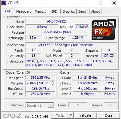 Procesor AMD FX-8320 8 x 3,5 GHz AM3+ + chłodzenie BOX