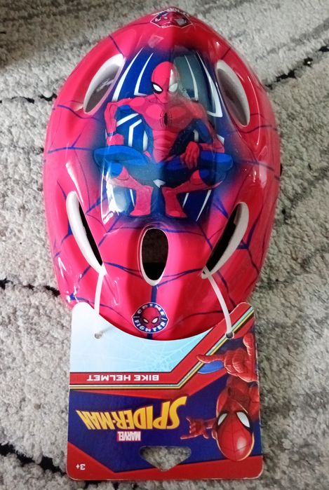 Kask rowerowy spiderman dziecięcy.