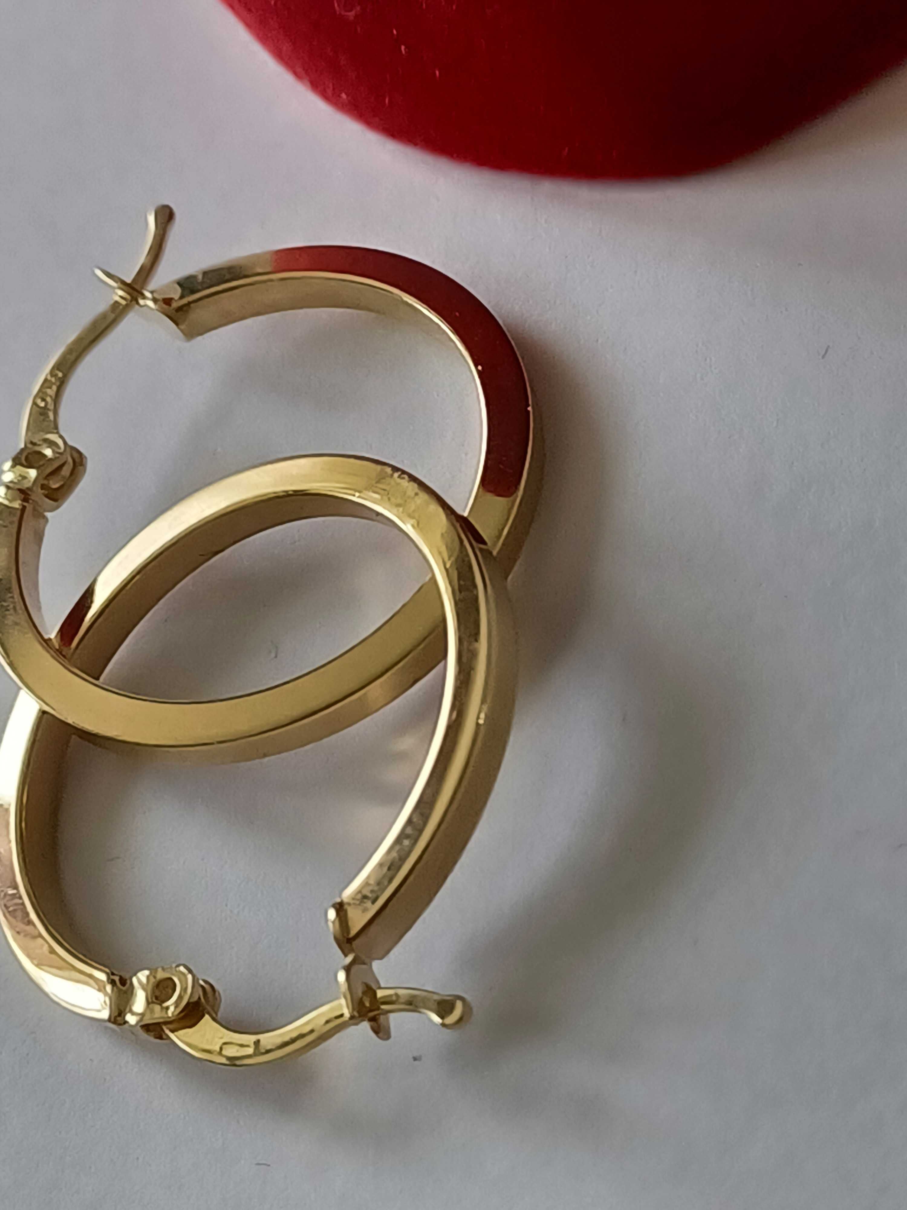 Kolczyki złote 14 karat próba 585