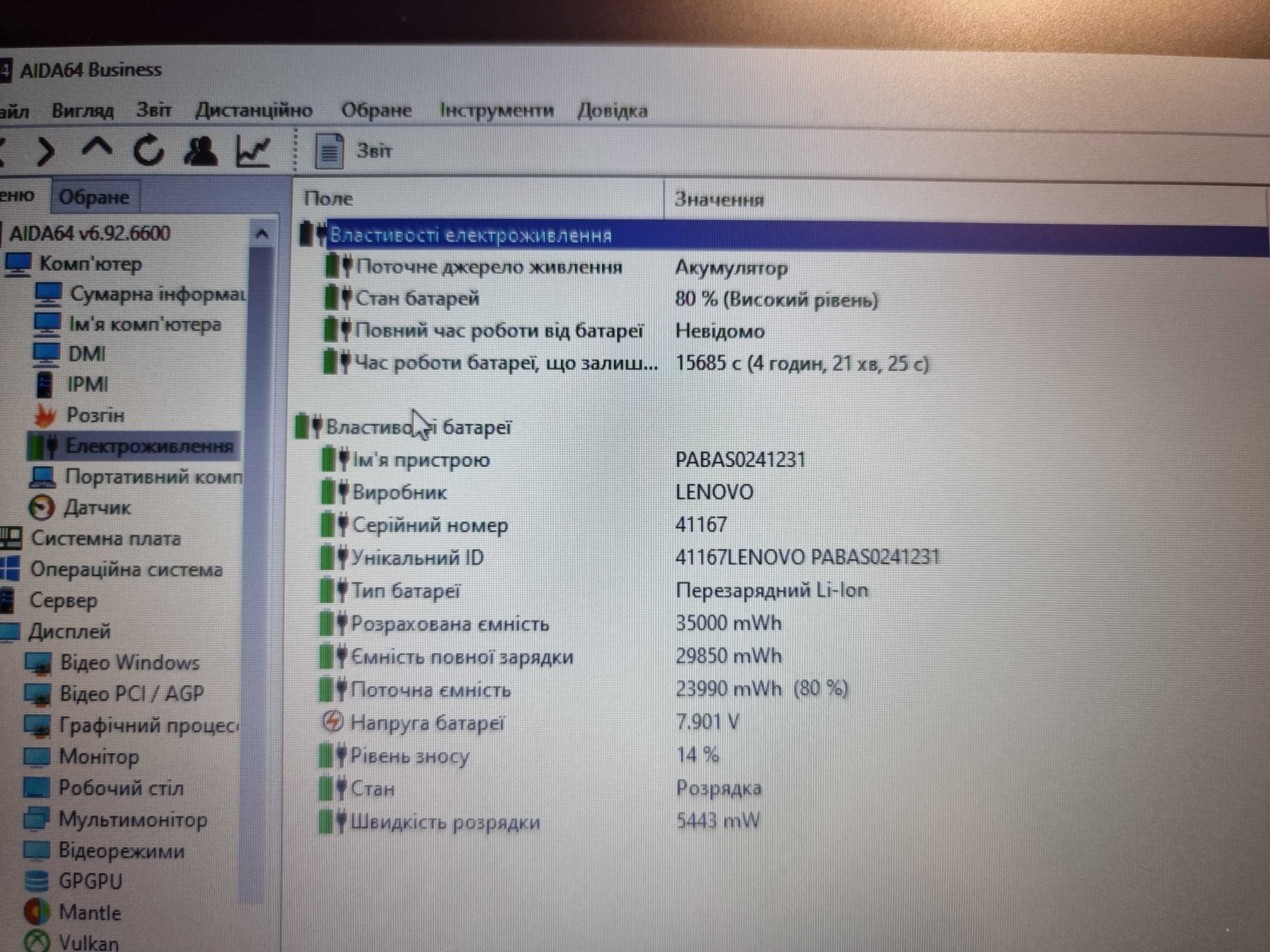 Ноутбук Lenovo E31 14''/core i3-6006U/8Gb RAM/128gb SSD/АКБ 5-6 годин