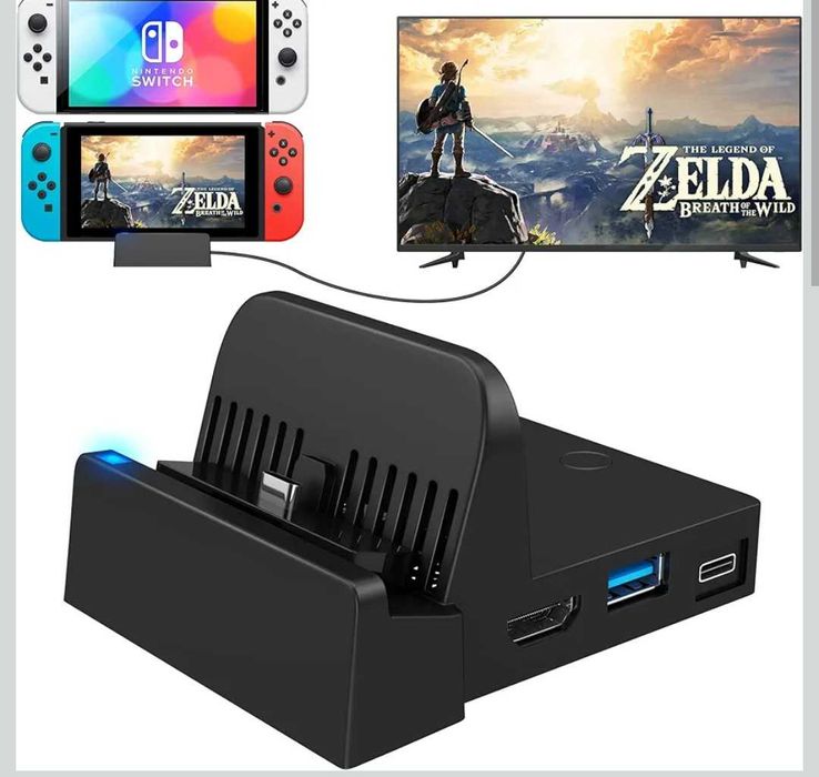 Портативная ТВ-док-станция Nintendo Switch, модель OLED Mini 4K 1080HD