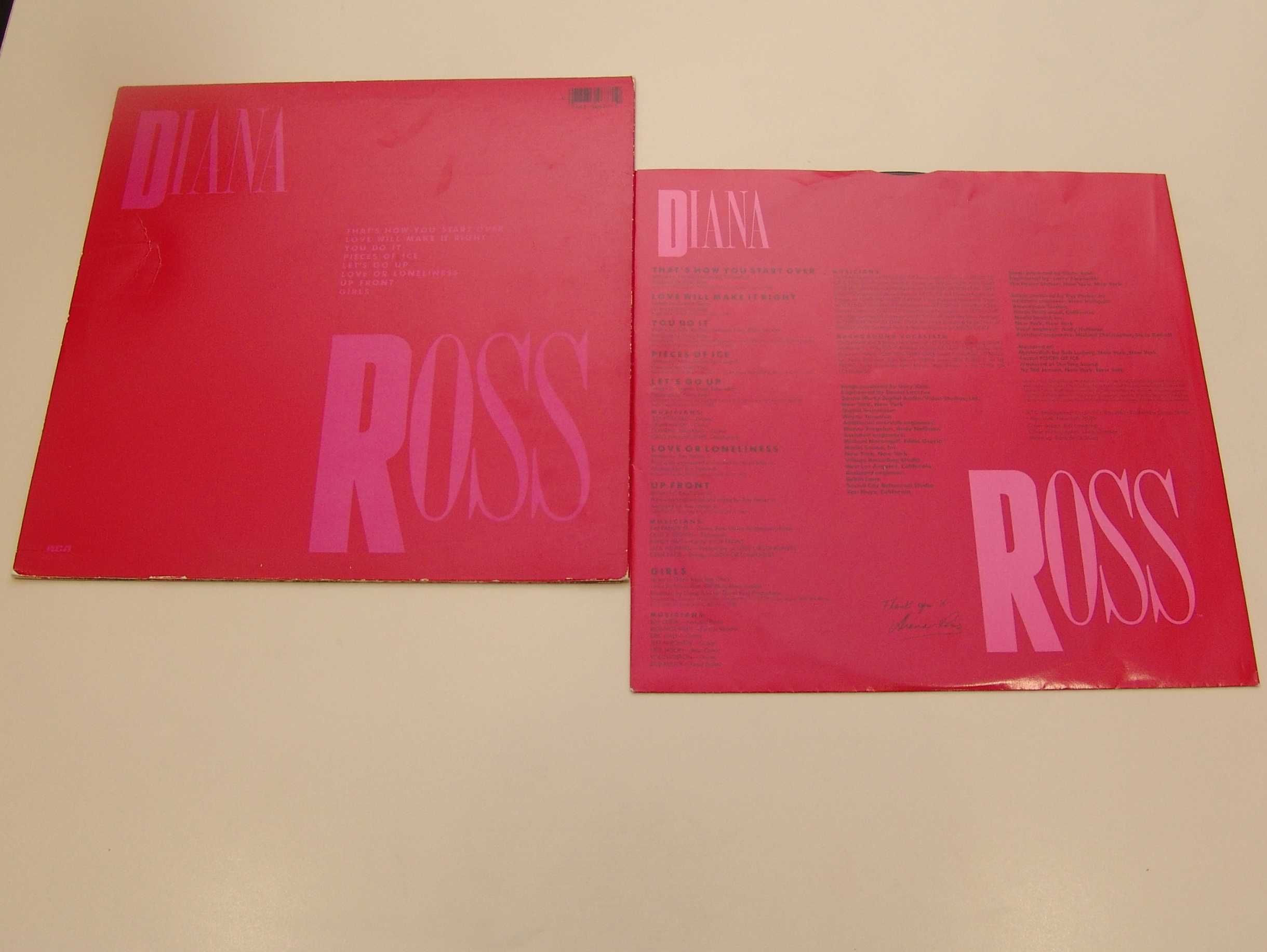 Пластинка Diana Ross "Ross" 1983. Первое американское издание.