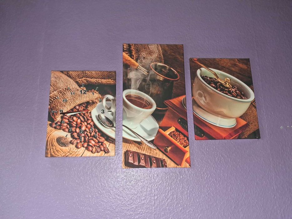 Zegar ścienny elektryczny trzy elementy