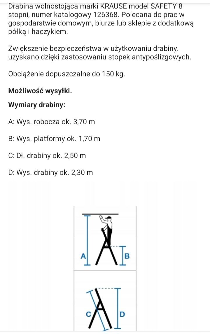 Drabina krause safety 8