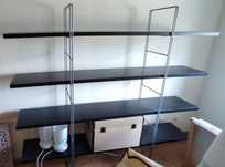 Estante IKEA Metal e Madeira Wengué