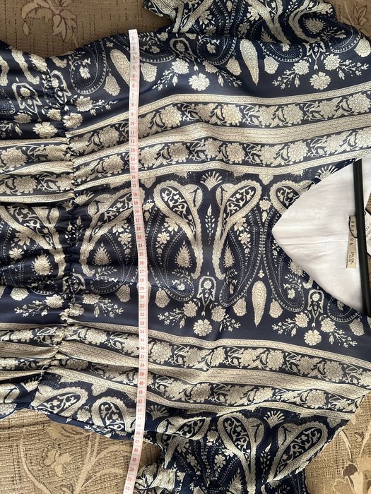 Шифонове плаття з принтом та спідницею-кльош Розмір 52-54