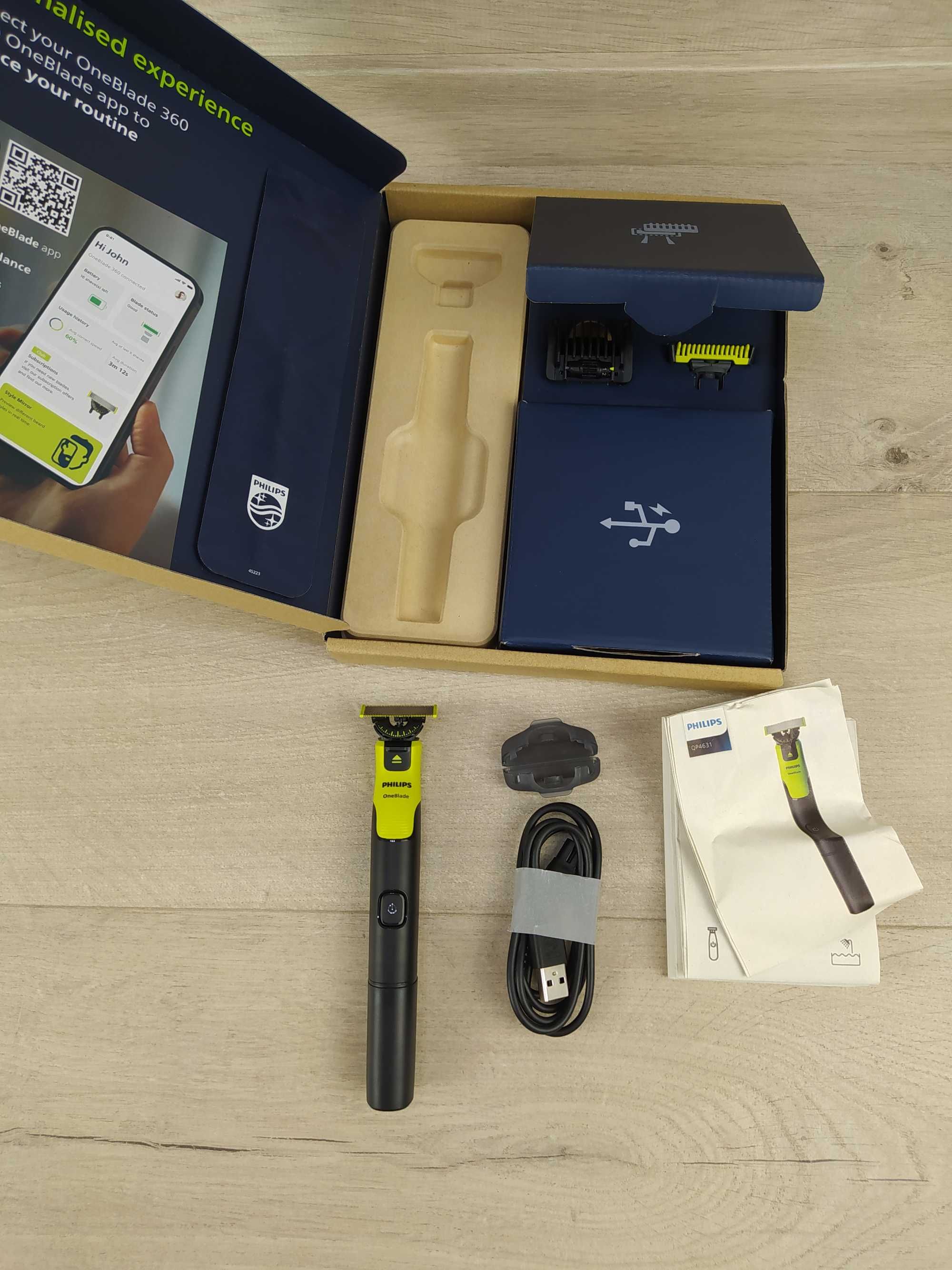 Philips OneBlade 360 Face QP4631/30 Trymer OPIS