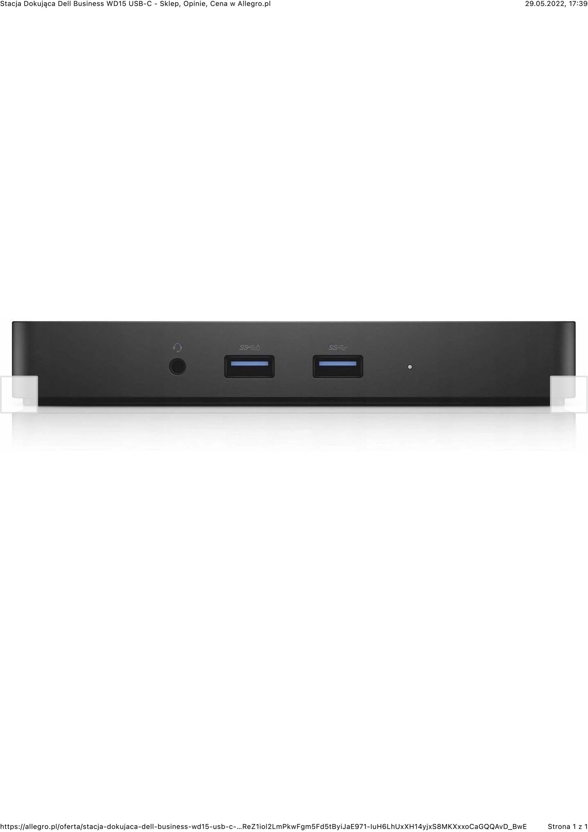 Stacja Dokująca USB-C Dell Business WD15 K17A001