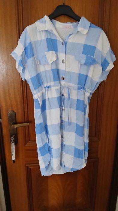 Tunica xadrez  commuiyo pouco uso