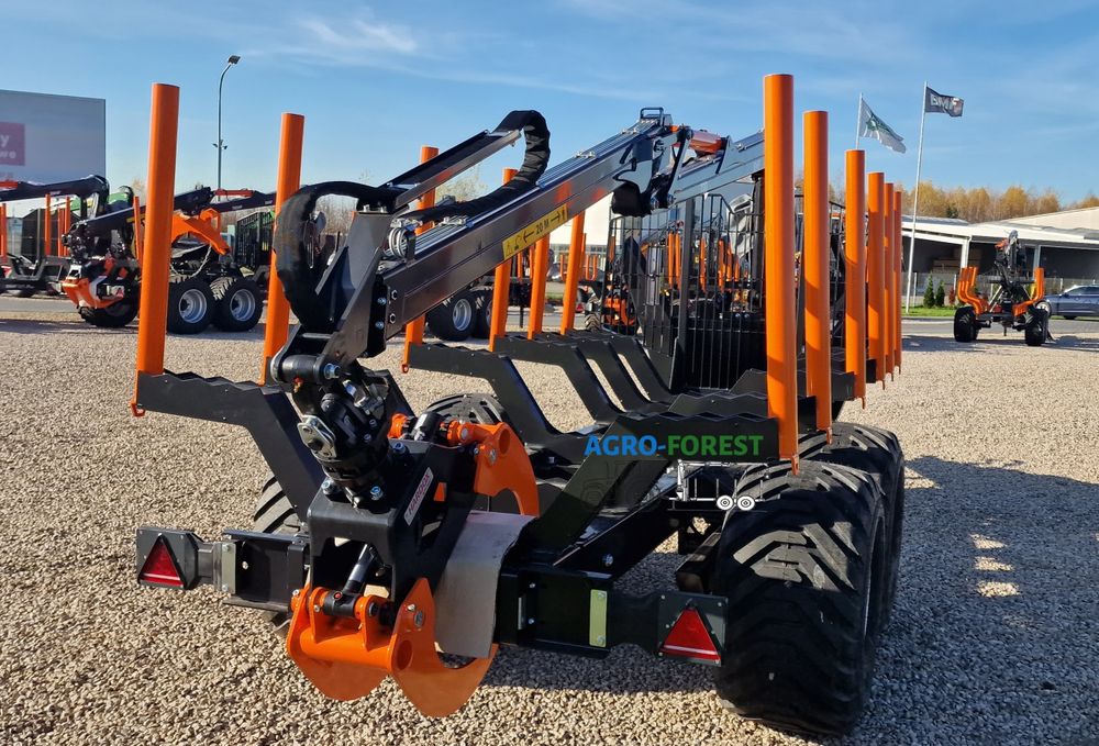 Nowa Przyczepa Leśna BMF 10T2Pro720 7.2m • 6Par | 10T - Leasing 24h