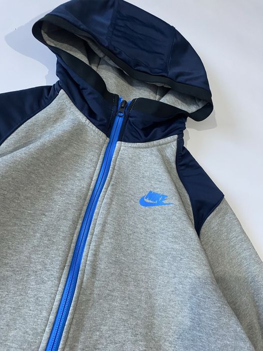 Сіра зип худи nike кофта найк олімпійка теч фліс оригінал size m