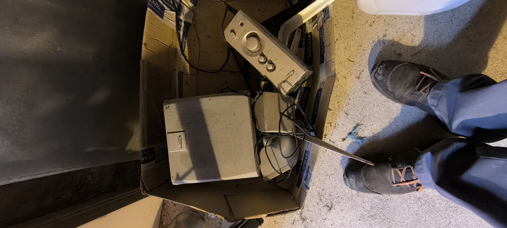 Ampreficador com subwoofer e colunas