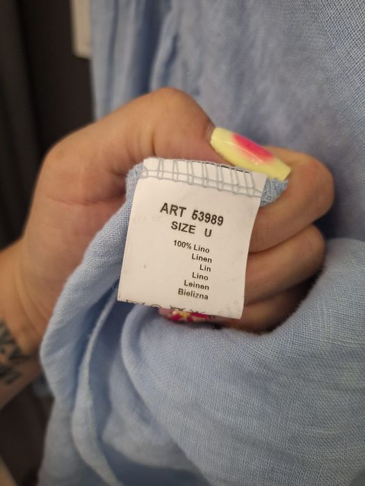 Bluzka Lniana włoska Wiya