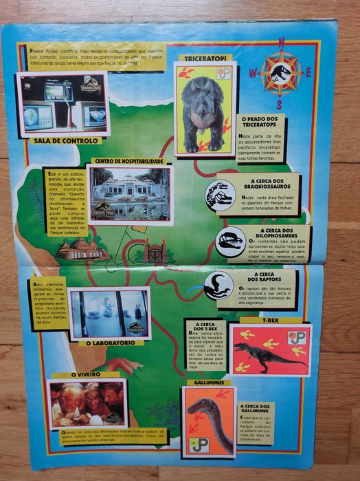 Caderneta de cromos "Jurassic Park" - Completa