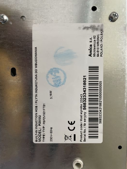 Płyta indukcyjna 2 palnikowa Amica PI3510U