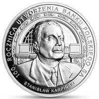 NOWOŚĆ! - 10 Złotych - 100. Rocznica Utworzenia Banku Polskiego S.A