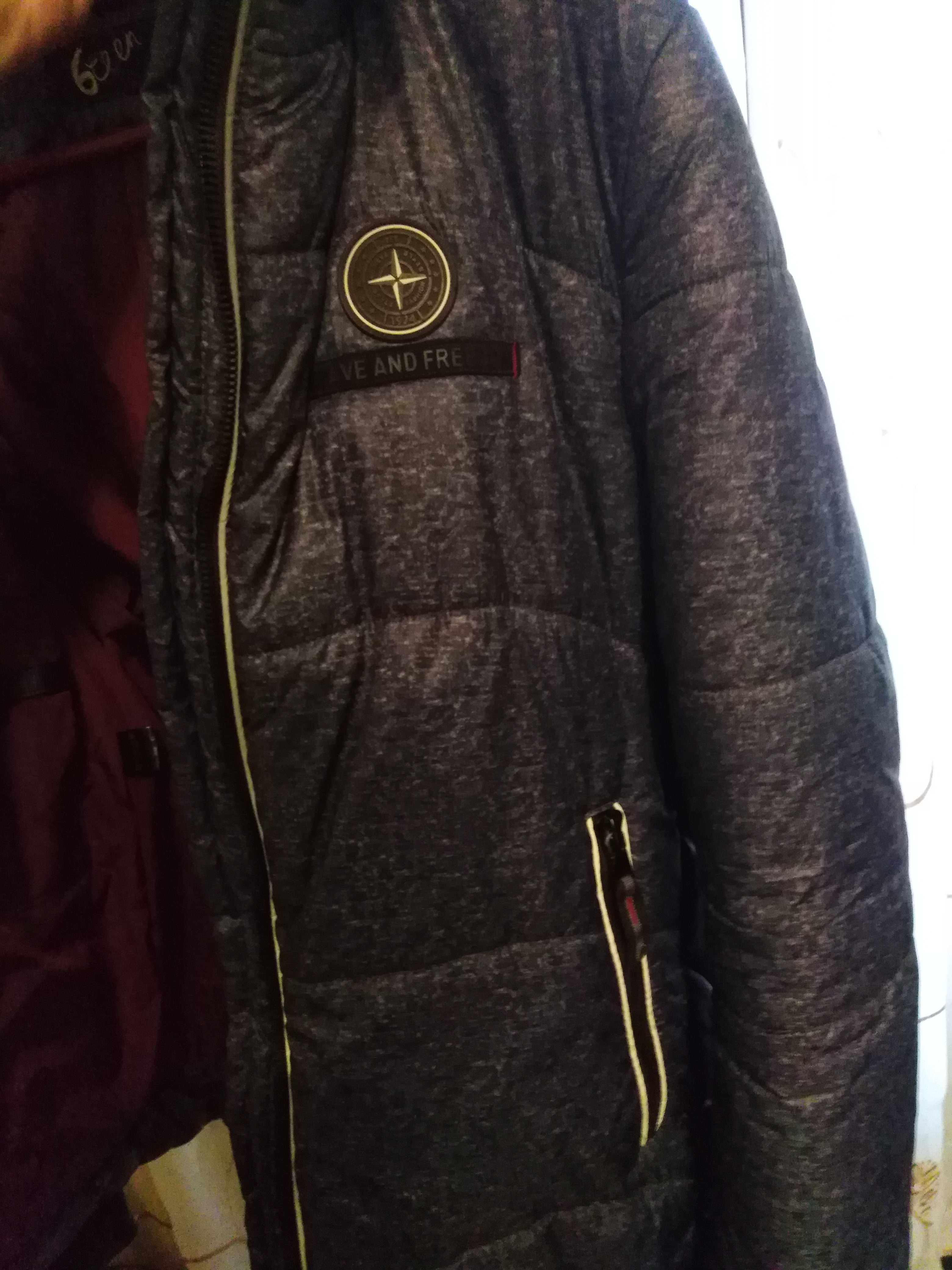 Куртка зимняя для мальчика, подростка размер 42 (М). 6teen