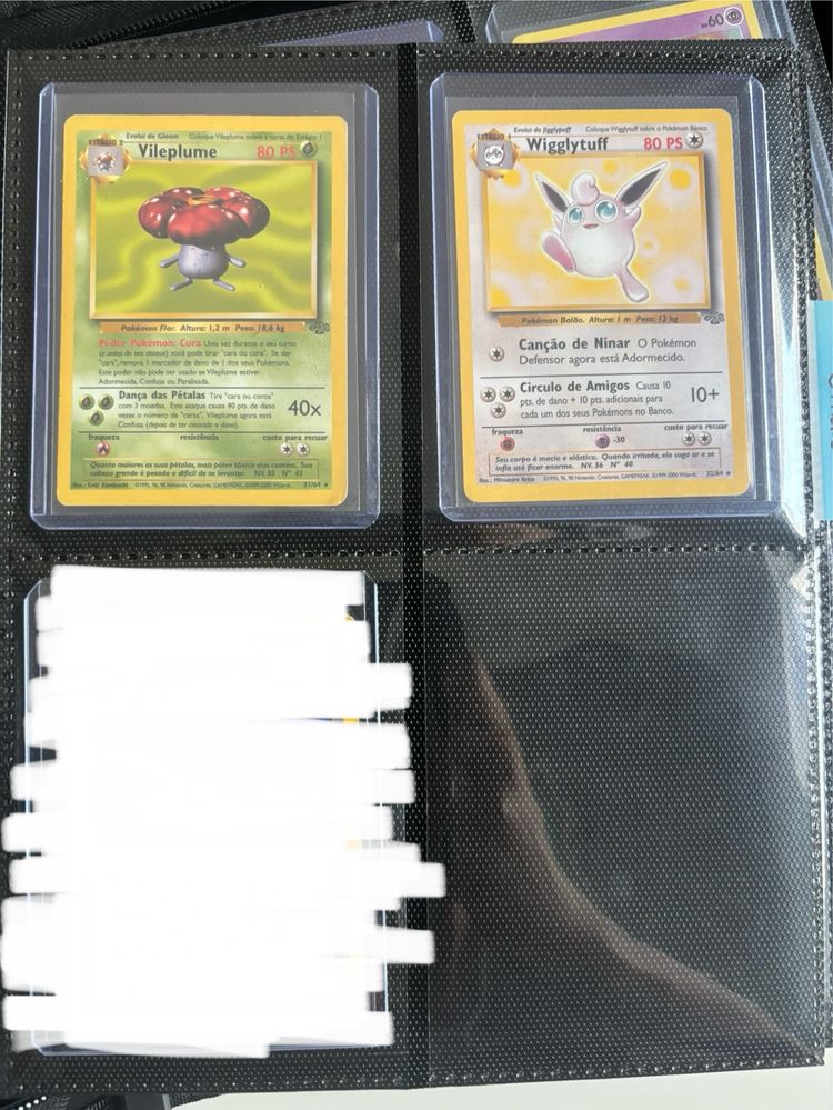 Cartas raras Jungle holo e non holo PT ING