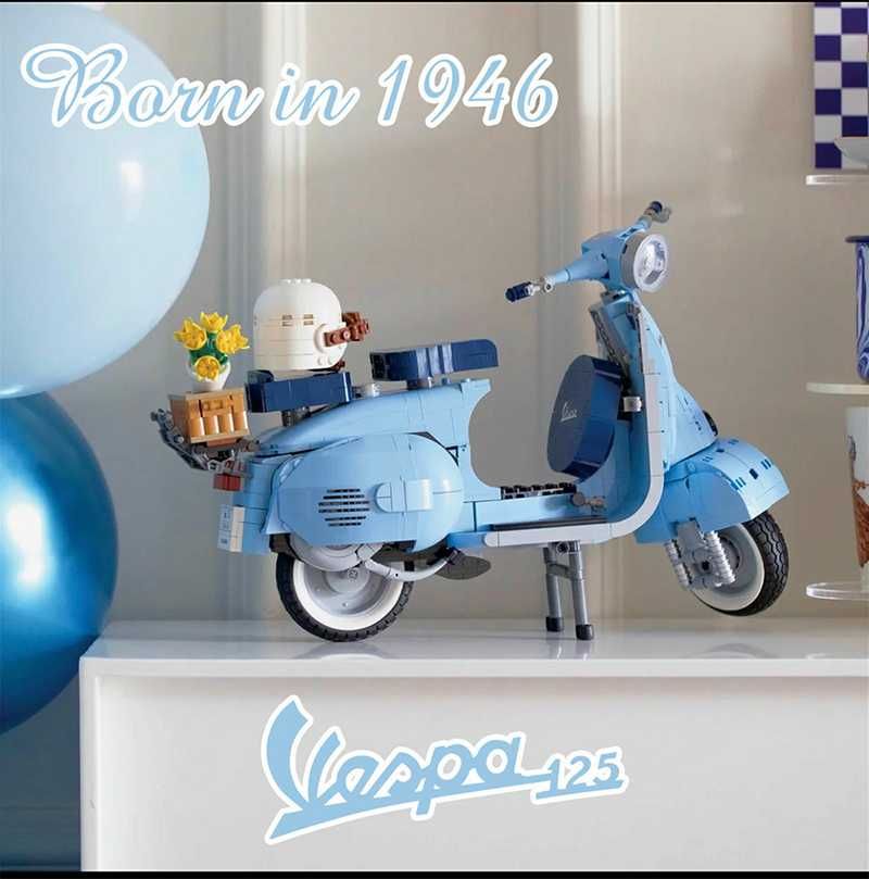 Vespa 125, 10298 - Klocki Lepin Creator + GRATIS