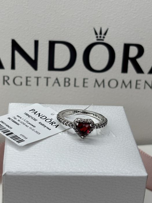Набір Червоне серце Пандора Pandora набор красное серце