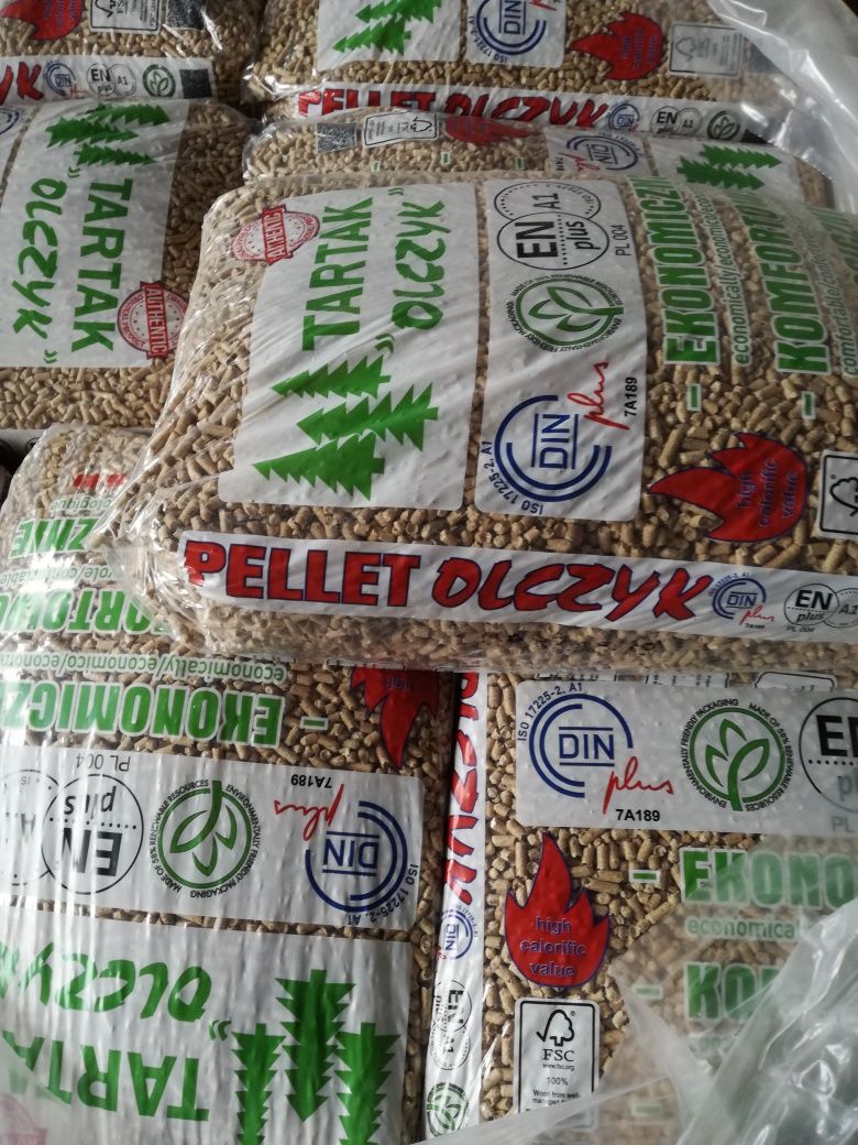 NAJTANIEJ! Pellet Olczyk oryginalny certyfikowany 15 kg fv