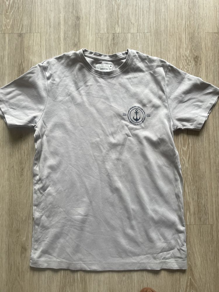 Reserved męska koszulka bluzka t shirt marine S