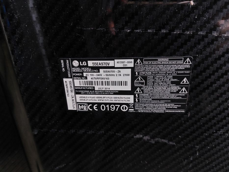 TV LG 55 cali - zakrzywiony ekran