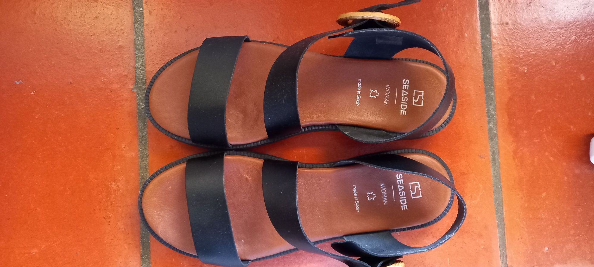Sandalias Seaside senhora, pretas 38