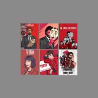 6 Pósters/ Cartazes La Casa de Papel