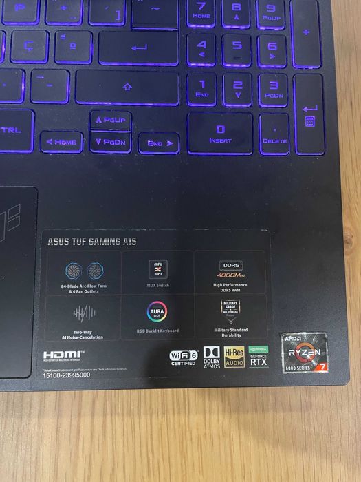 Portátil ASUS TUF Gaming