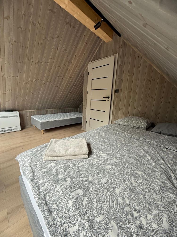 Domek nad jeziorem, las, balia, jacuzzi, klimatyzacja, oddzieln. dzial