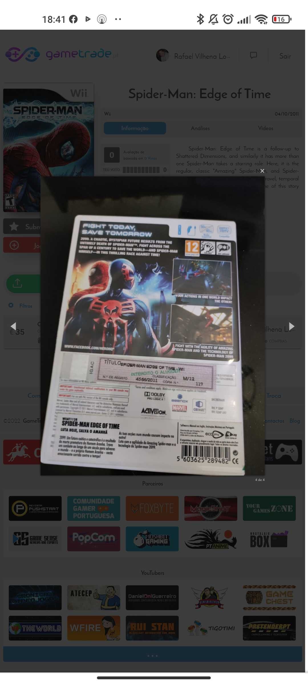 Spider Man: Edge of Time WII