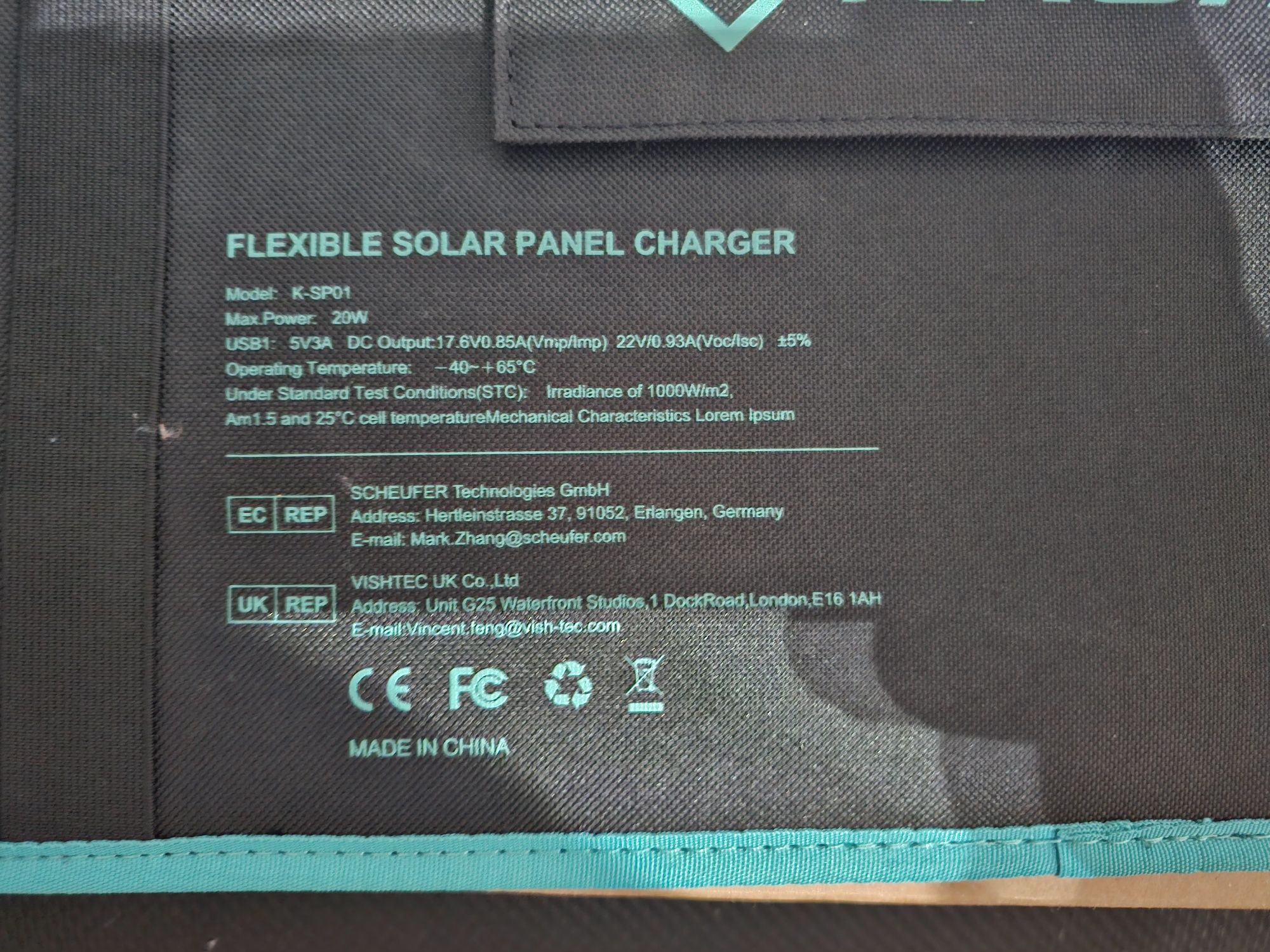 Painel solar flexível kroak