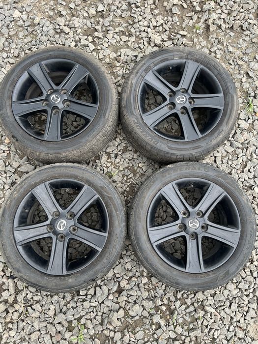 Шини 205 55 16 Dunlop/General + Диски Mazda оригінал R 16 5x114.3