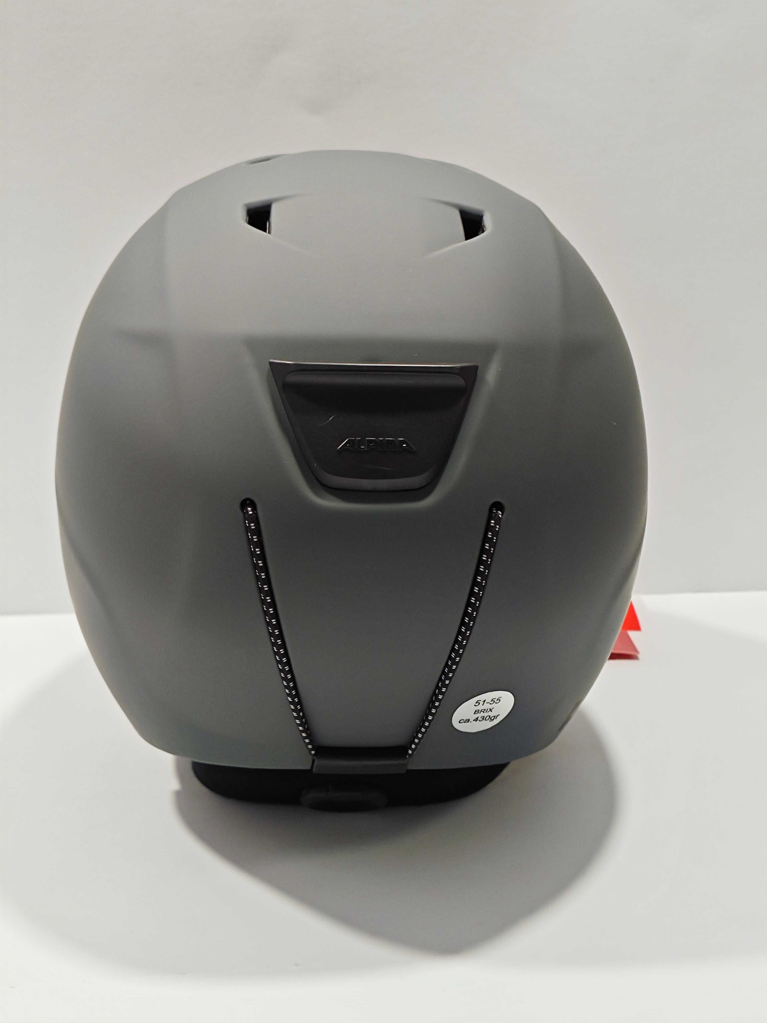 Kask Narciarski Alpina Brix All Mountain Midnight Grey Matt S 51-55 Cm