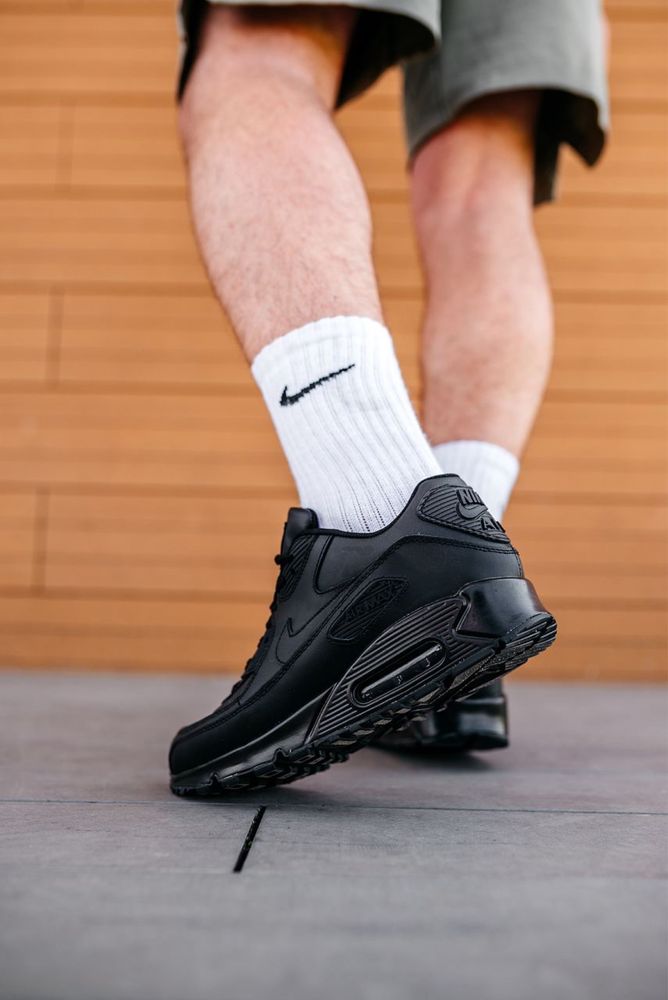 Кросівки Чоловічі Nike Air Max 90 "Black" Топ Premium Без передоплати