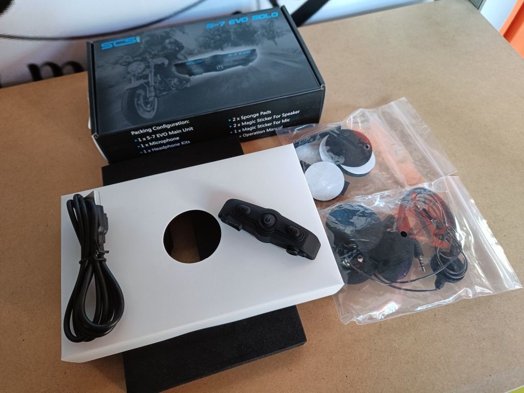 Interkom motocyklowy SCS S-7 Evo Bluetooth