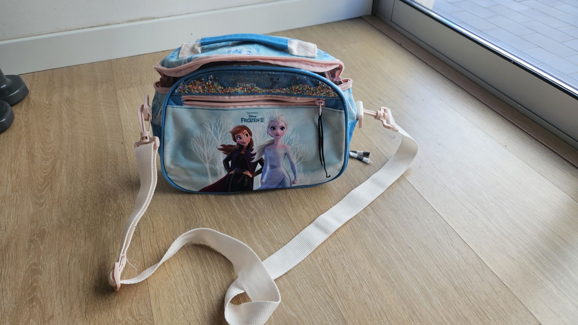 Mochila escola frozen e lancheira